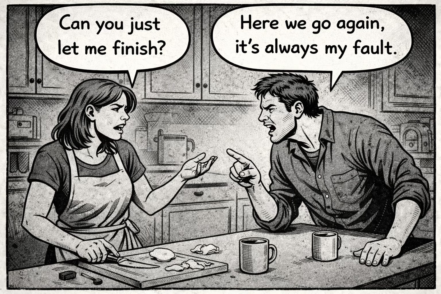 It is rarely one big fight. It is the same conversation repeating in different forms.